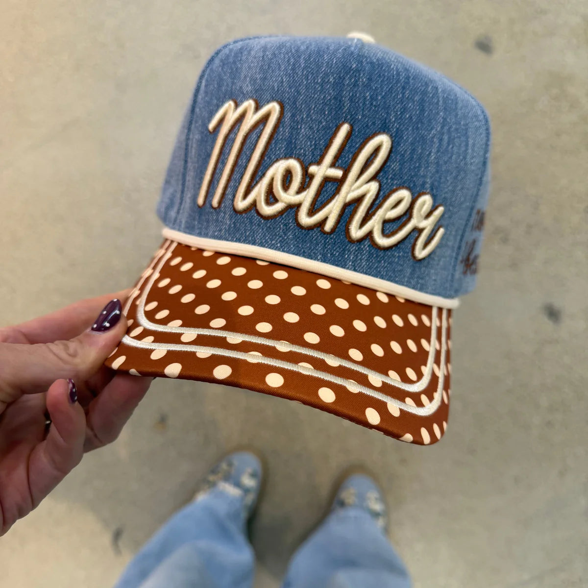 Polka Dot Mother Hat