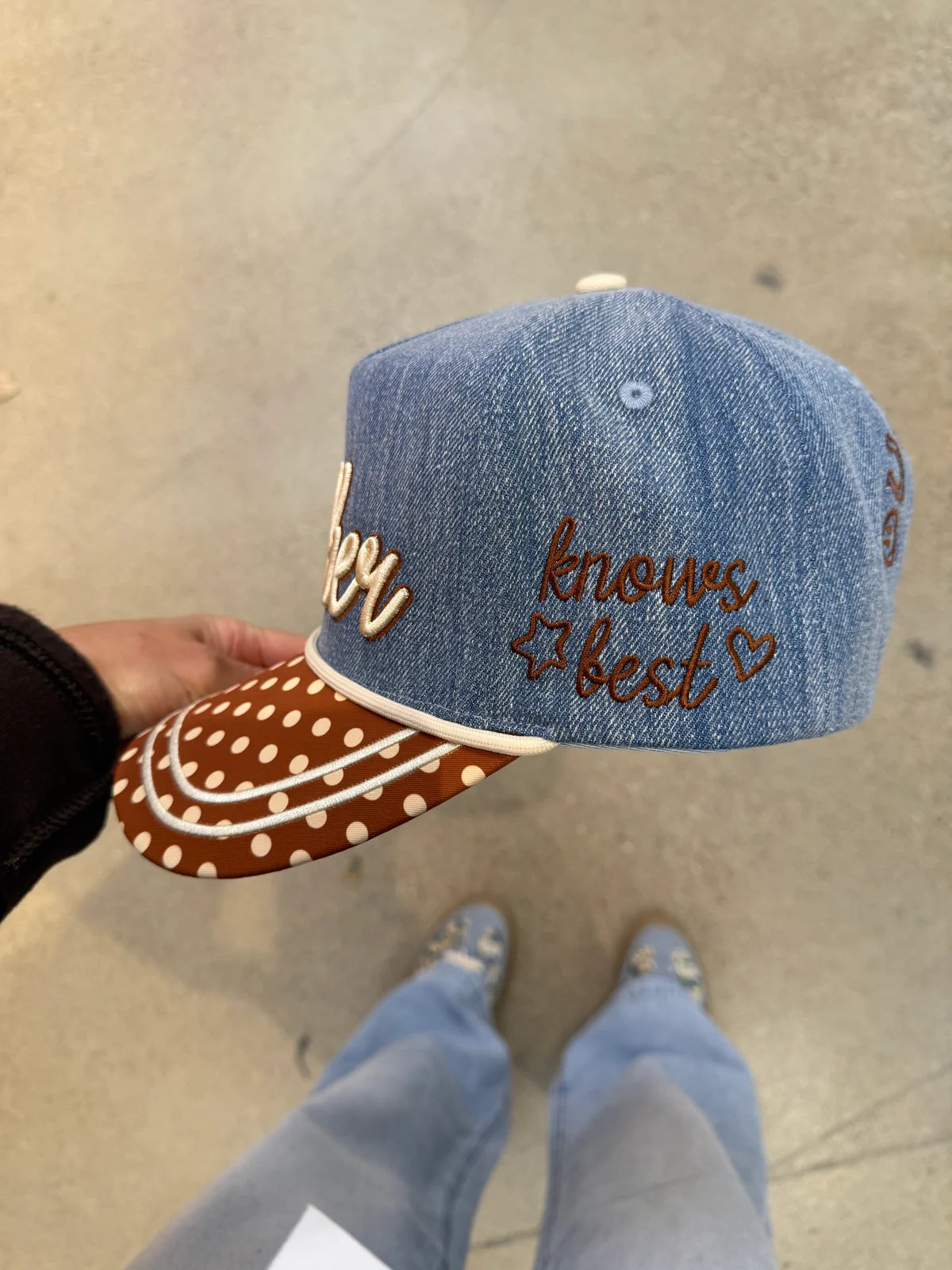 Polka Dot Mother Hat