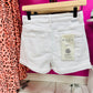 Risen Tummy Control White Cuffed Shorts