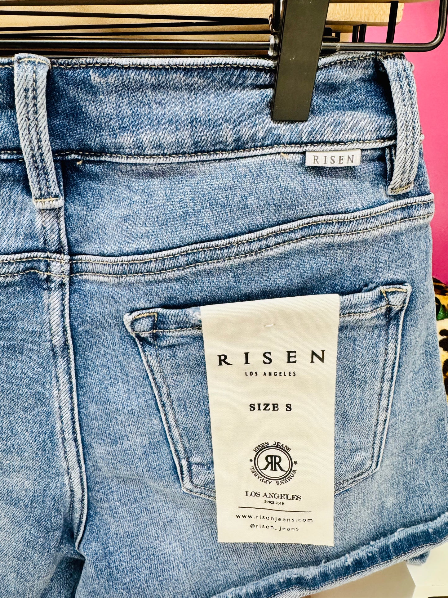 Risen Mid Rise Cuffed Shorts