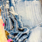 Risen Tummy Control Frayed Shorts
