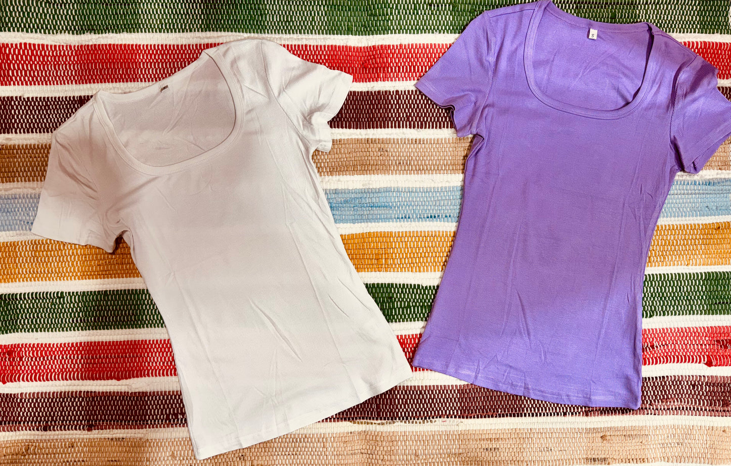 Leslea Ribbed Basics-Tee