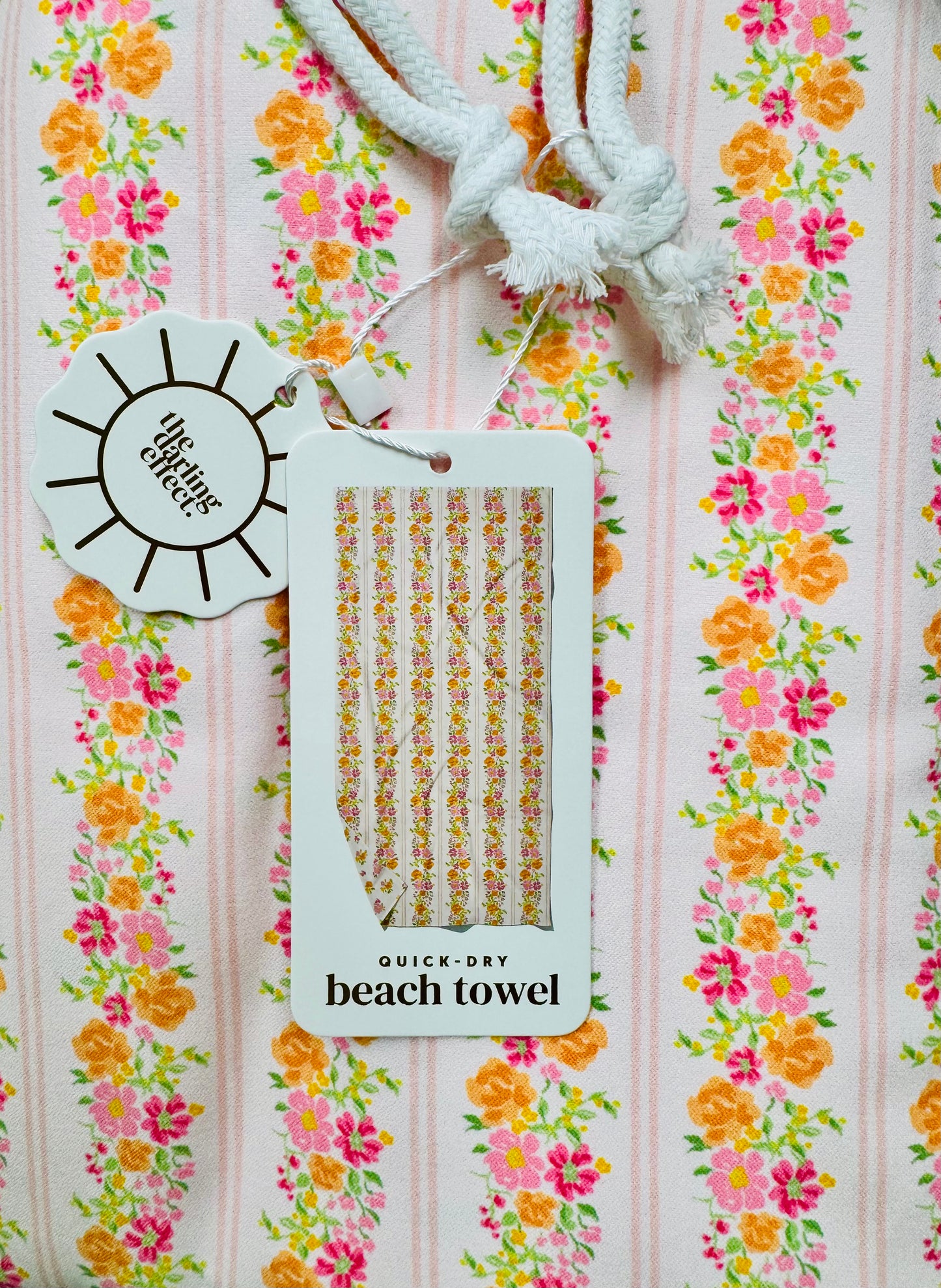 XL Quick-Dry Beach Towel-Petal Parade Blue