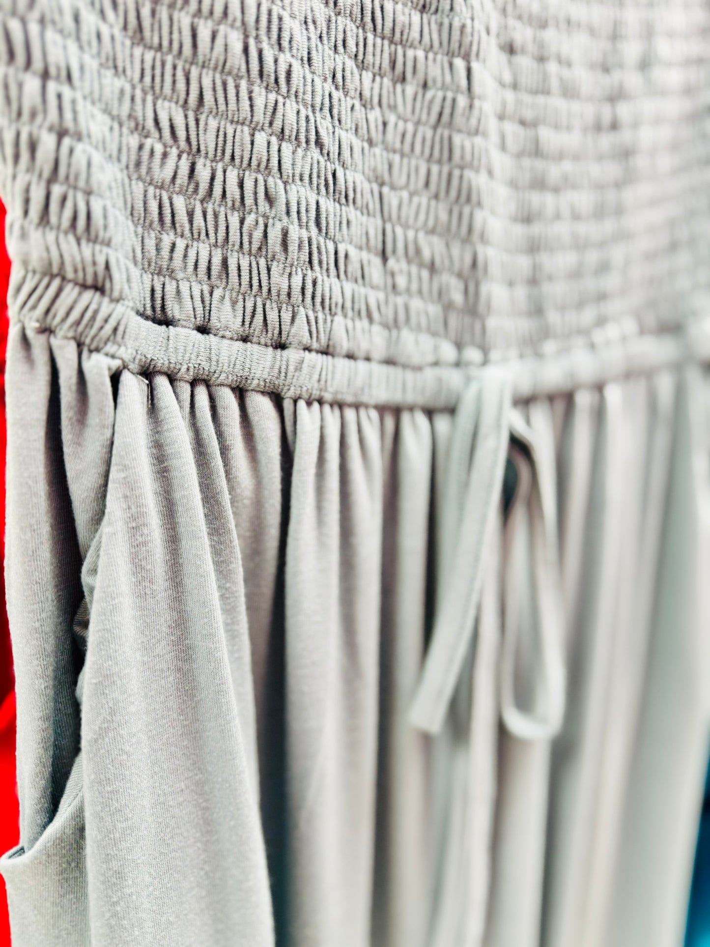 Rumor Goin' Round Smocked Jumpsuit