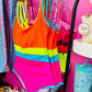 Skittles Disco One-Piece Bathing Suit
