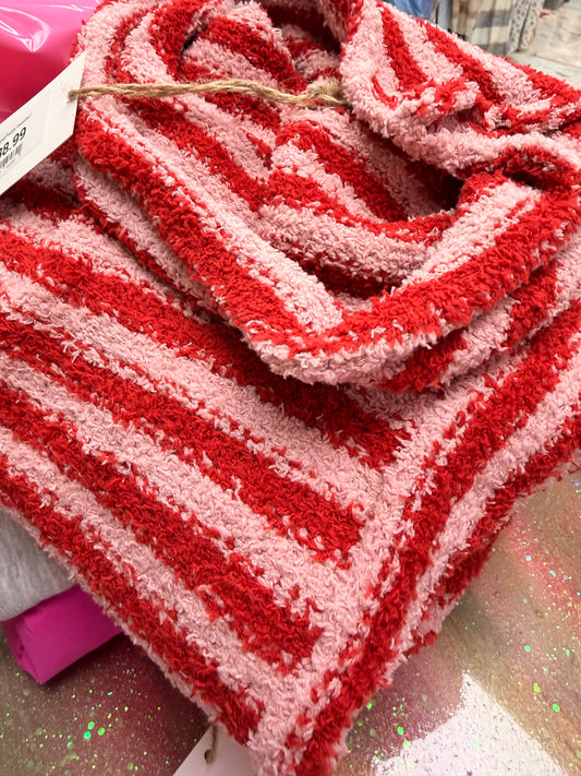 Striped Fuzzy Sweater