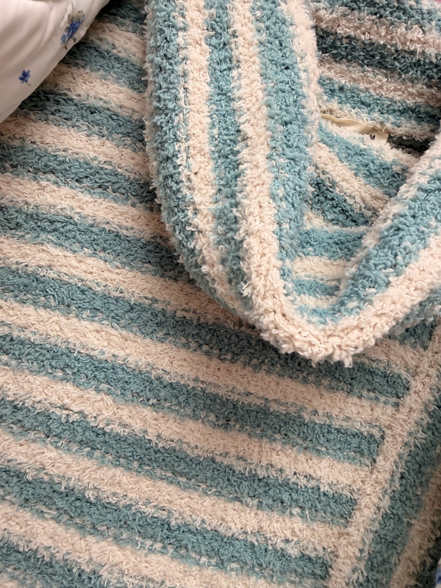 Striped Fuzzy Sweater