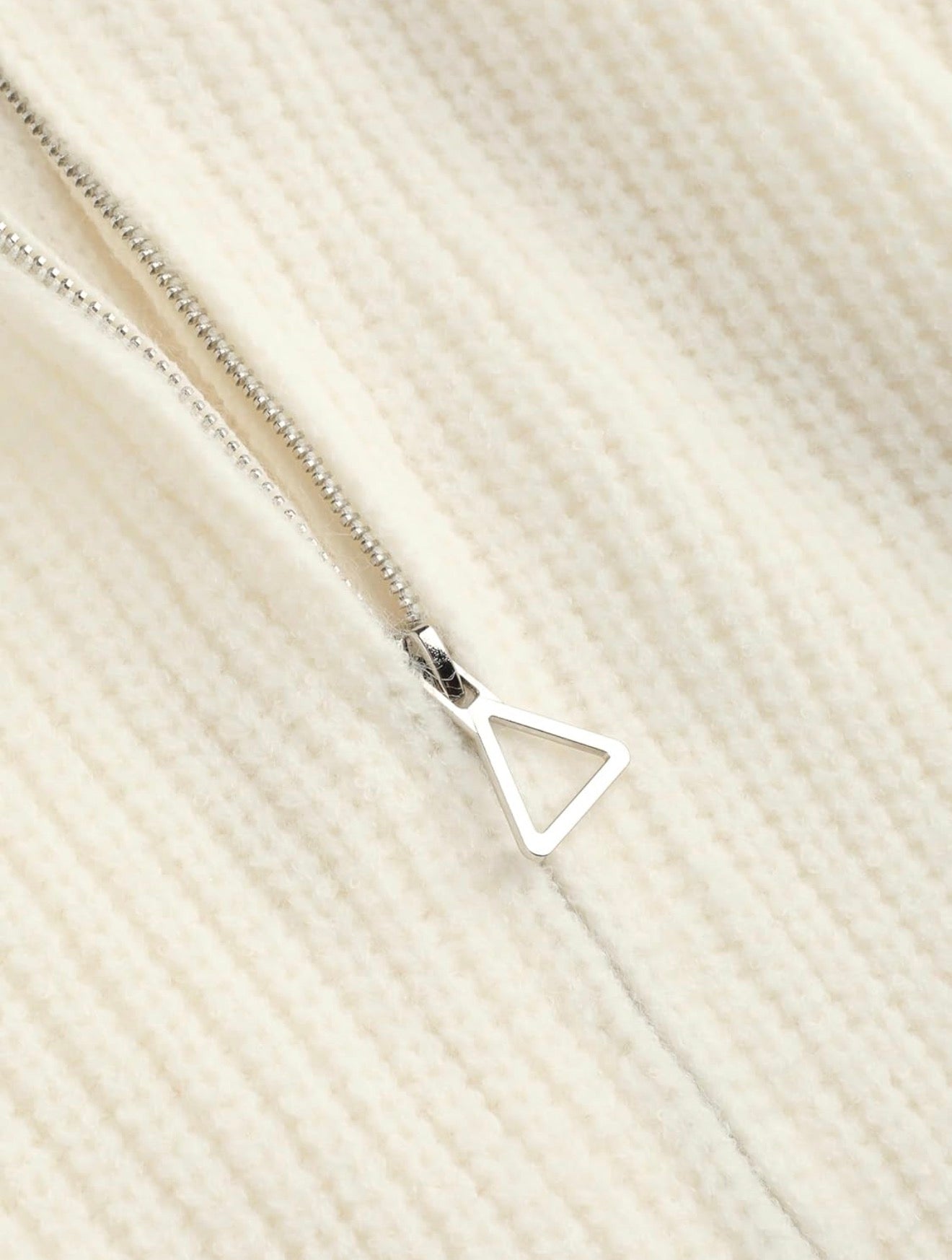 Vanilla Bean Zipped Cardigan Sweater