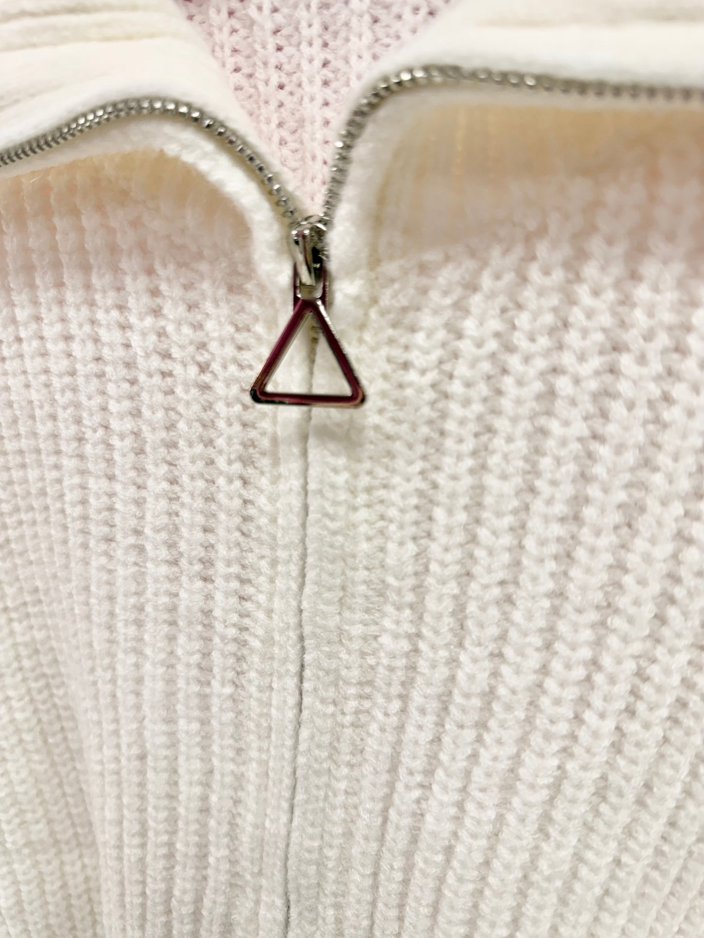 Vanilla Bean Zipped Cardigan Sweater