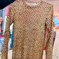 Leopard Mesh Top