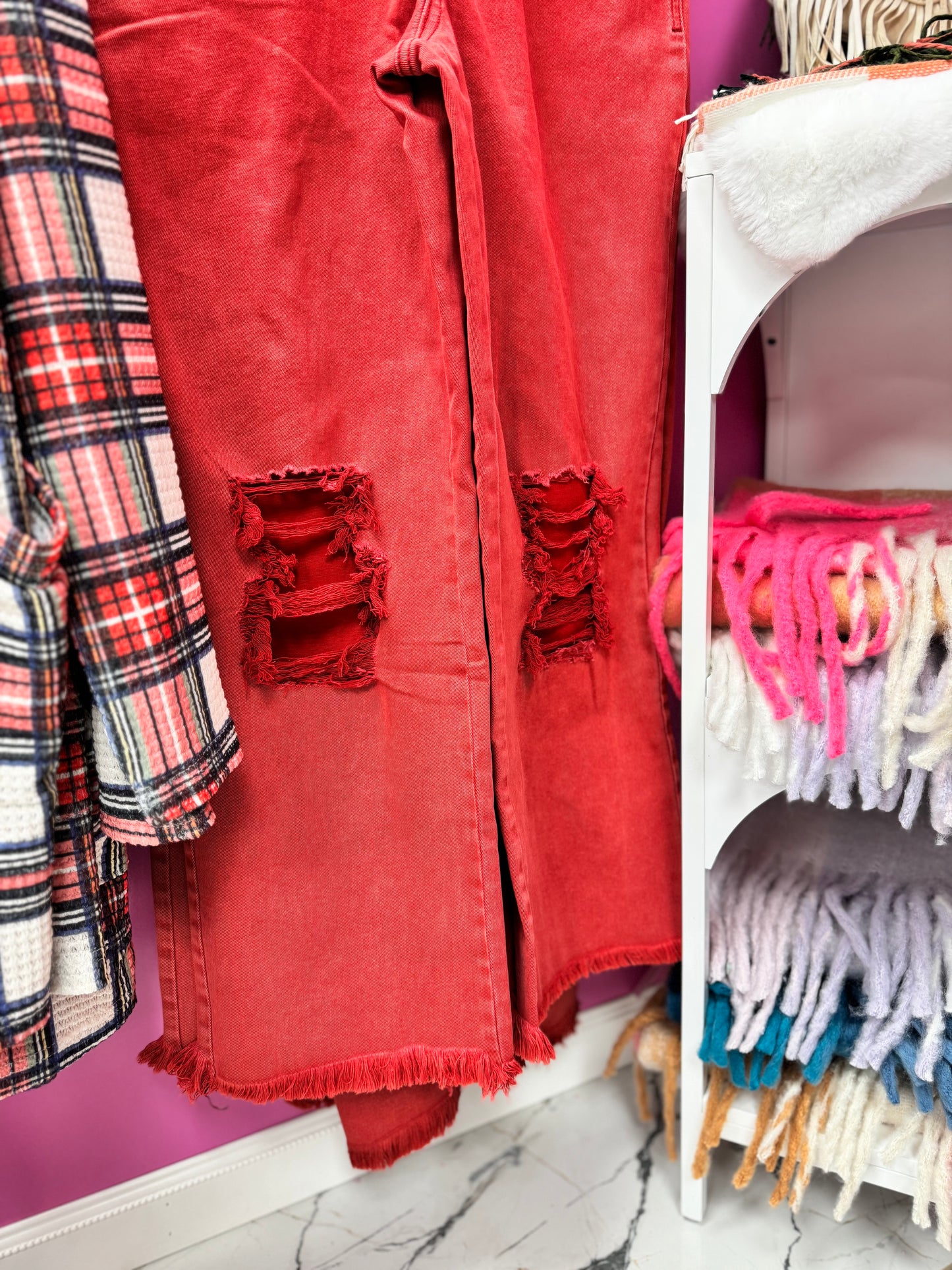 Olivia Christmas Plaid Cardigan