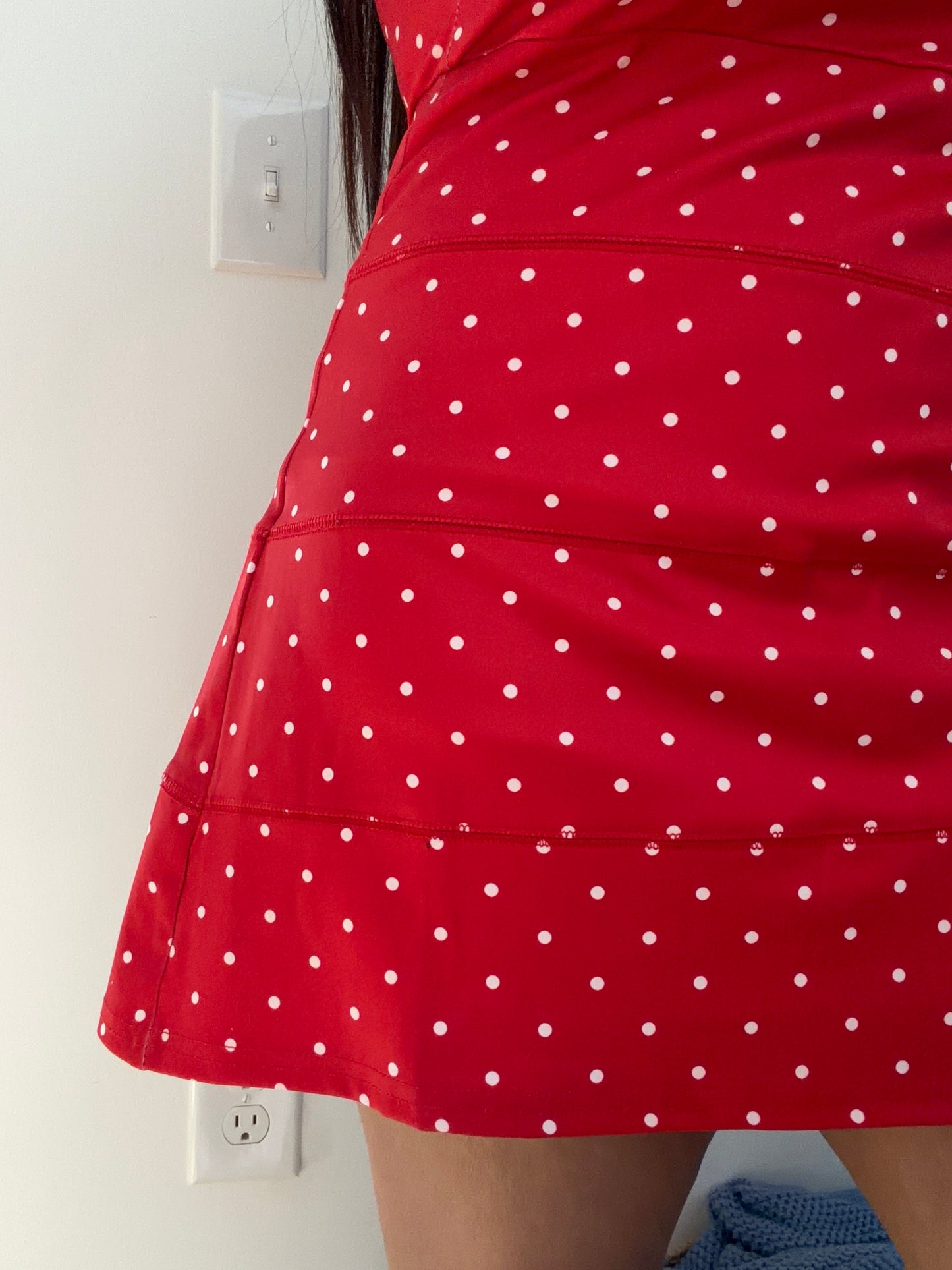 Scarlet Sweetheart Polka Dot Mini Dress ❤️