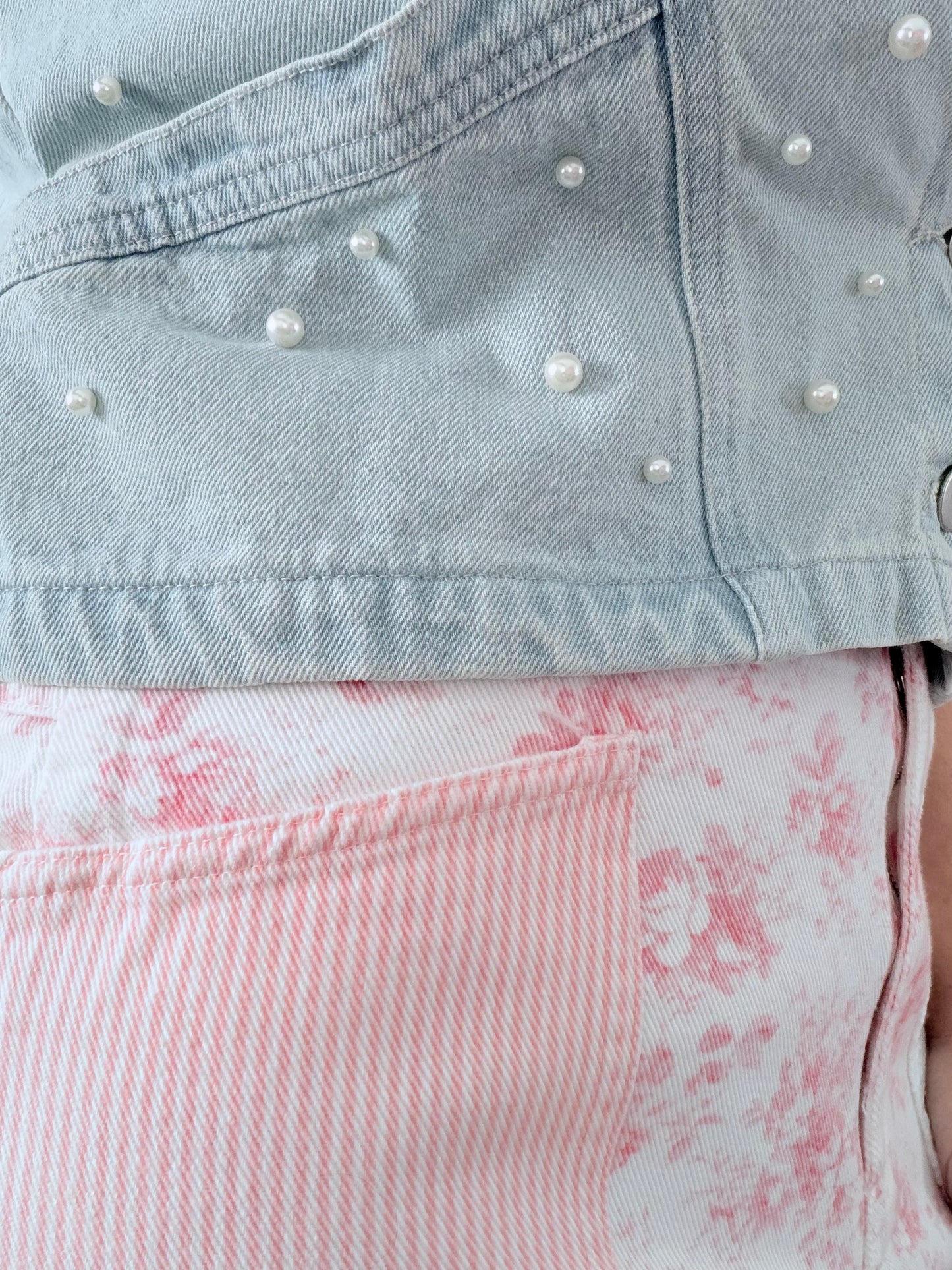 Mackie Pearl Denim Vest