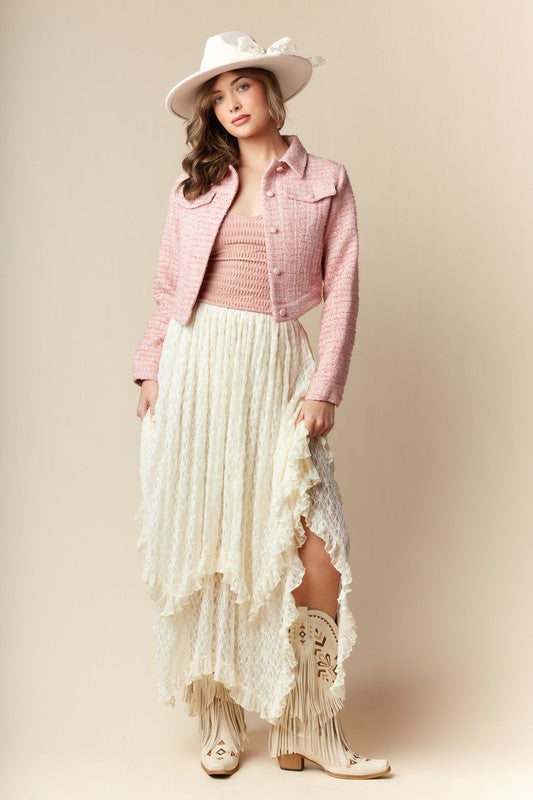 Blush Prairie Cropped Jacket