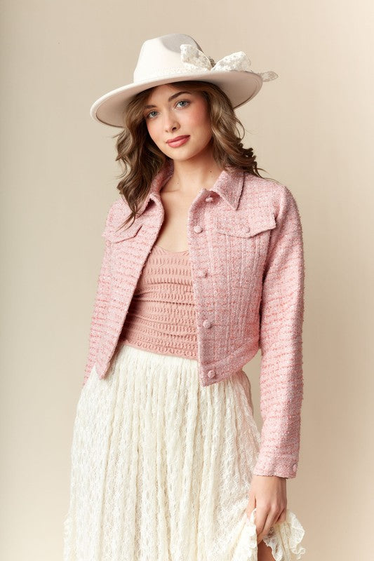 Blush Prairie Cropped Jacket