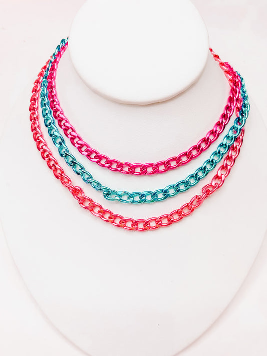 TS Ayla Metallic Choker - Light Pink