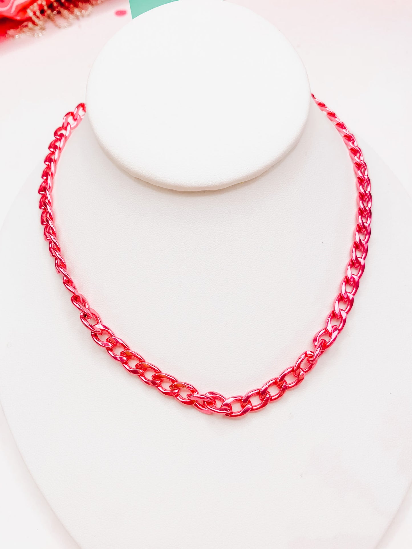 TS Ayla Metallic Choker - Light Pink