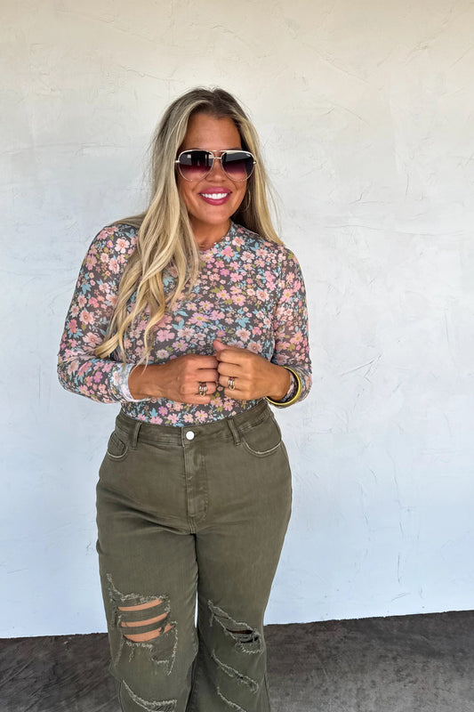 BOOTS & BLOOMS COLLECTION MESH TOPS