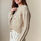 Flower Embroidery Detail Button Down Cardigan
