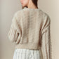 Flower Embroidery Detail Button Down Cardigan