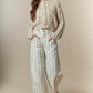 Flower Embroidery Detail Button Down Cardigan