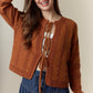 3 Bow Tie Strap Sweater Cardigan