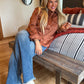SUNDOWN SUEDE TOP
