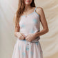 Pastel Floral Ribbed Pajama Set