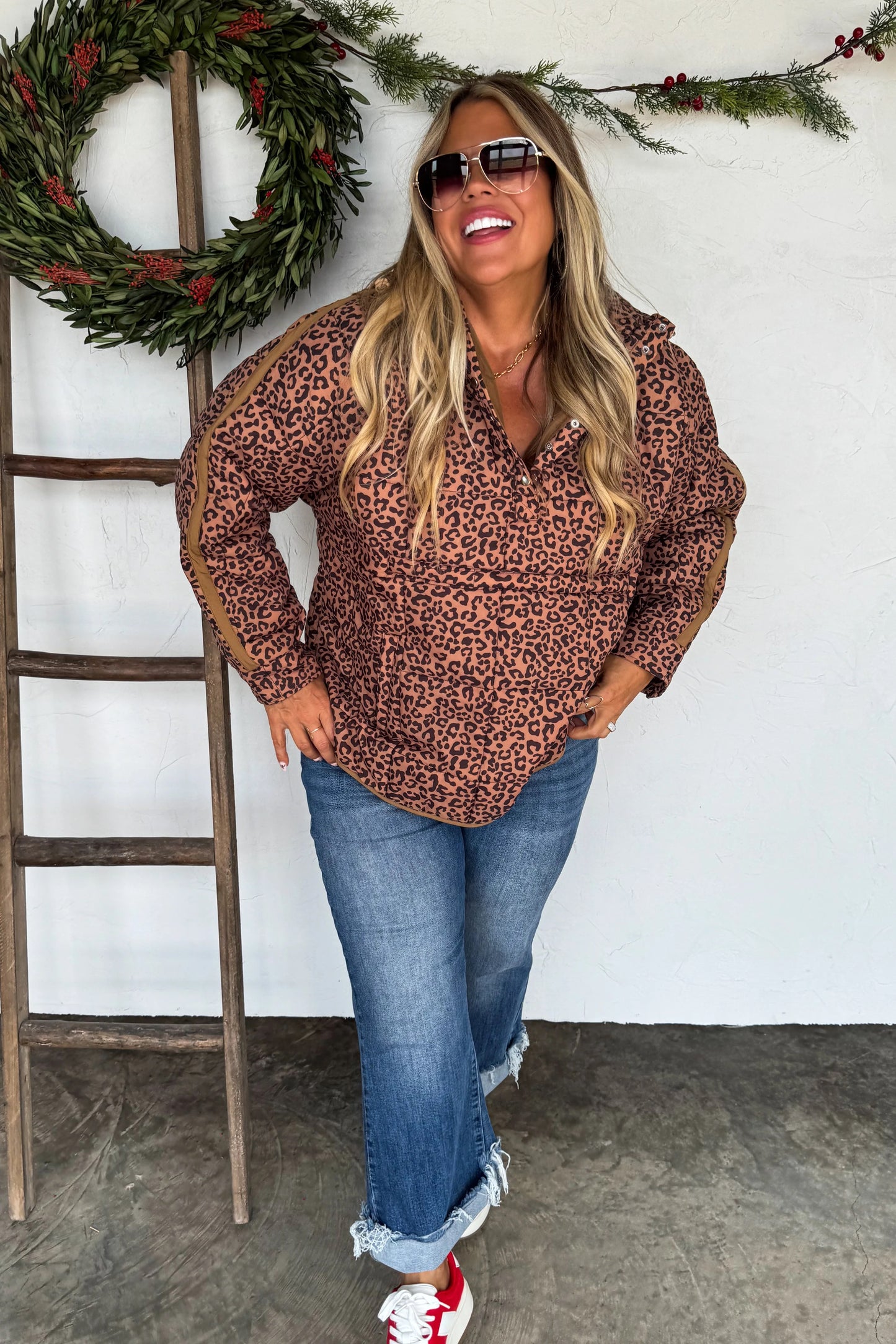 PEYTON PUFFER JACKET - Leopard