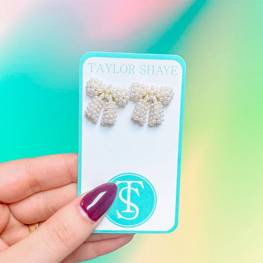 TS Pearl Bow Studs