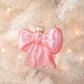 Pink Bow Christmas Ornament