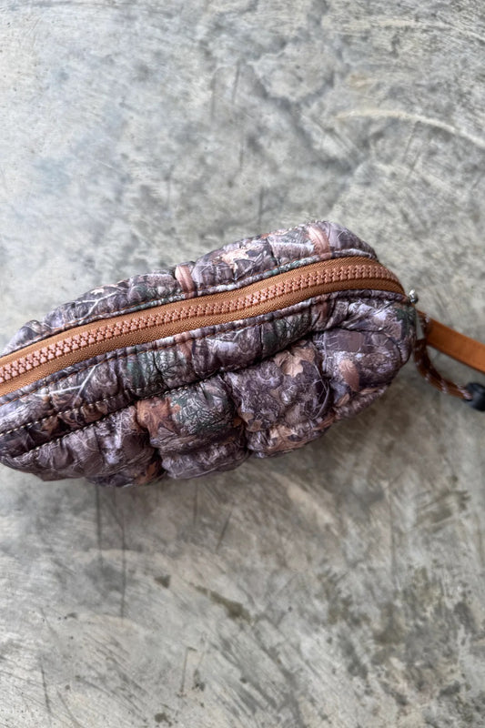CAMO MINI PUFF CLUTCH BAG