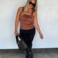 DESERT BELLE SUEDE TANK