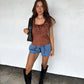 DESERT BELLE SUEDE TANK