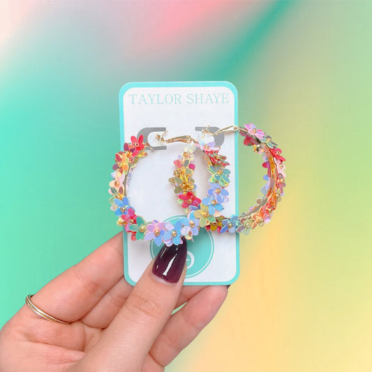 TS Lily Flower Hoops