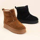 MELIYA PLATFORM DOUBLE VELCRO STRAP FUR LINED BOOT