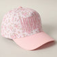 MOMMIN' Embroidered Flower PatternTrucker Hat