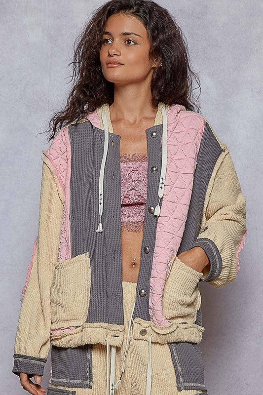 POL Patched Snap Jacket