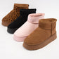 OAKLEE PLATFORM MINI ANKLE SHERPA BOOTS