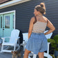The Boardwalk Mocha Stripe Tank